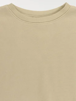 Sweat basique kaki clair fille (XXS-M)
