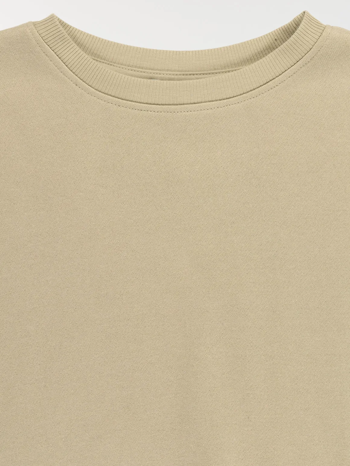 Sweat basique kaki clair fille (XXS-M)