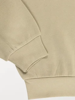 Sweat basique kaki clair fille (XXS-M)