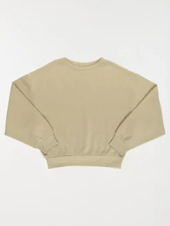 Sweat basique kaki clair fille (XXS-M)