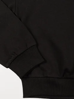 Sweat basique noir fille (XXS-M)