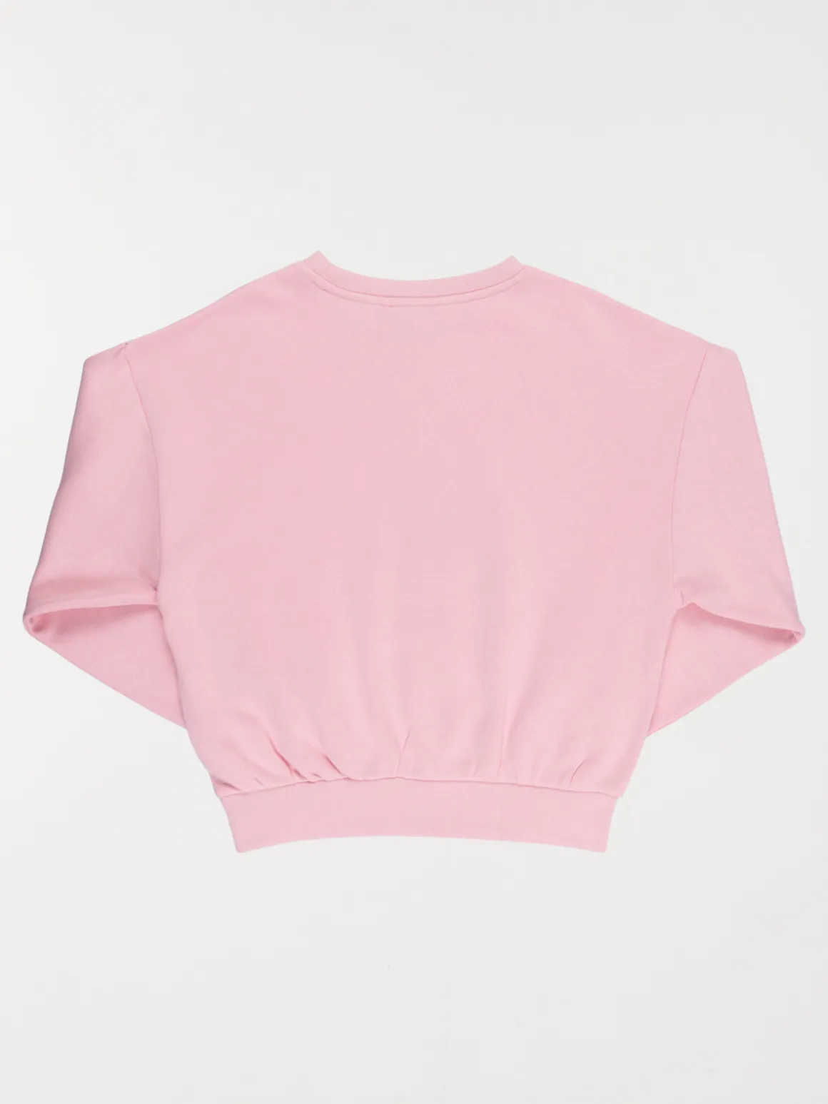 Sweat basique rose poudré fille (XXS-M)