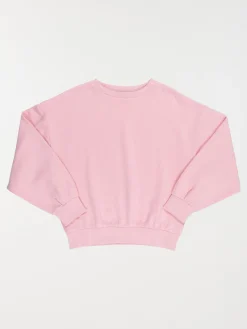 Sweat basique rose poudré fille (XXS-M)