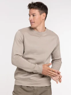 Sweat basique taupe grisé homme
