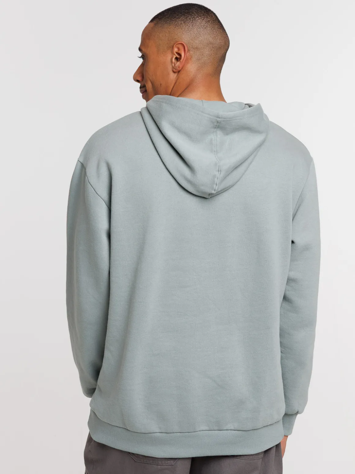 Sweat basique uni à capuche homme