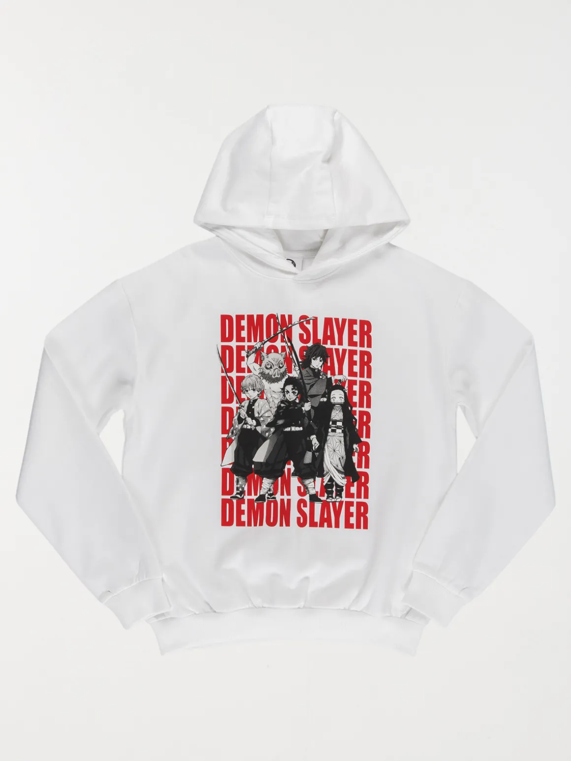Sweat blanc Demon Slayer garçon (XXS-M)