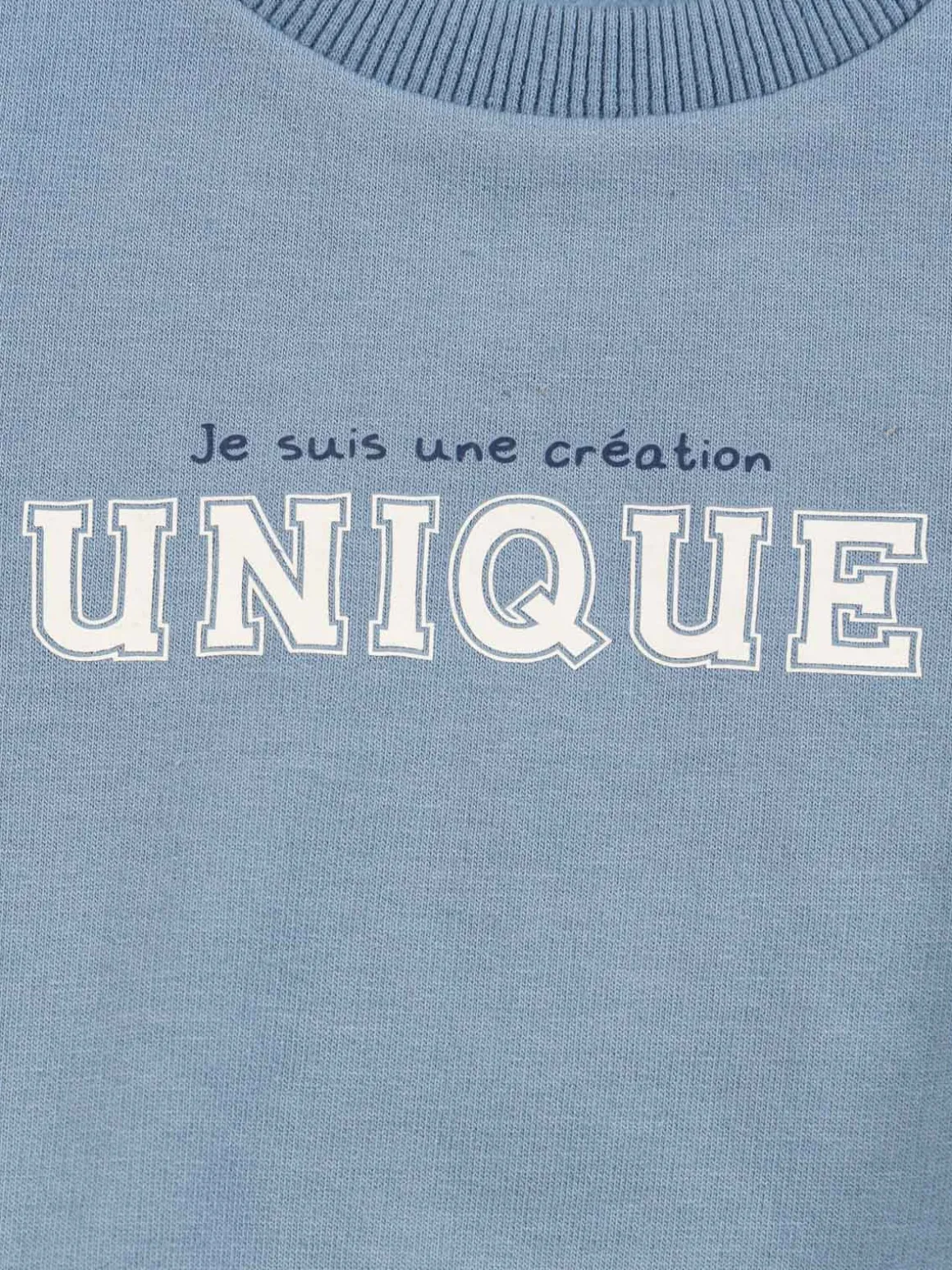 Sweat bleu cascade garçon (3-36M)