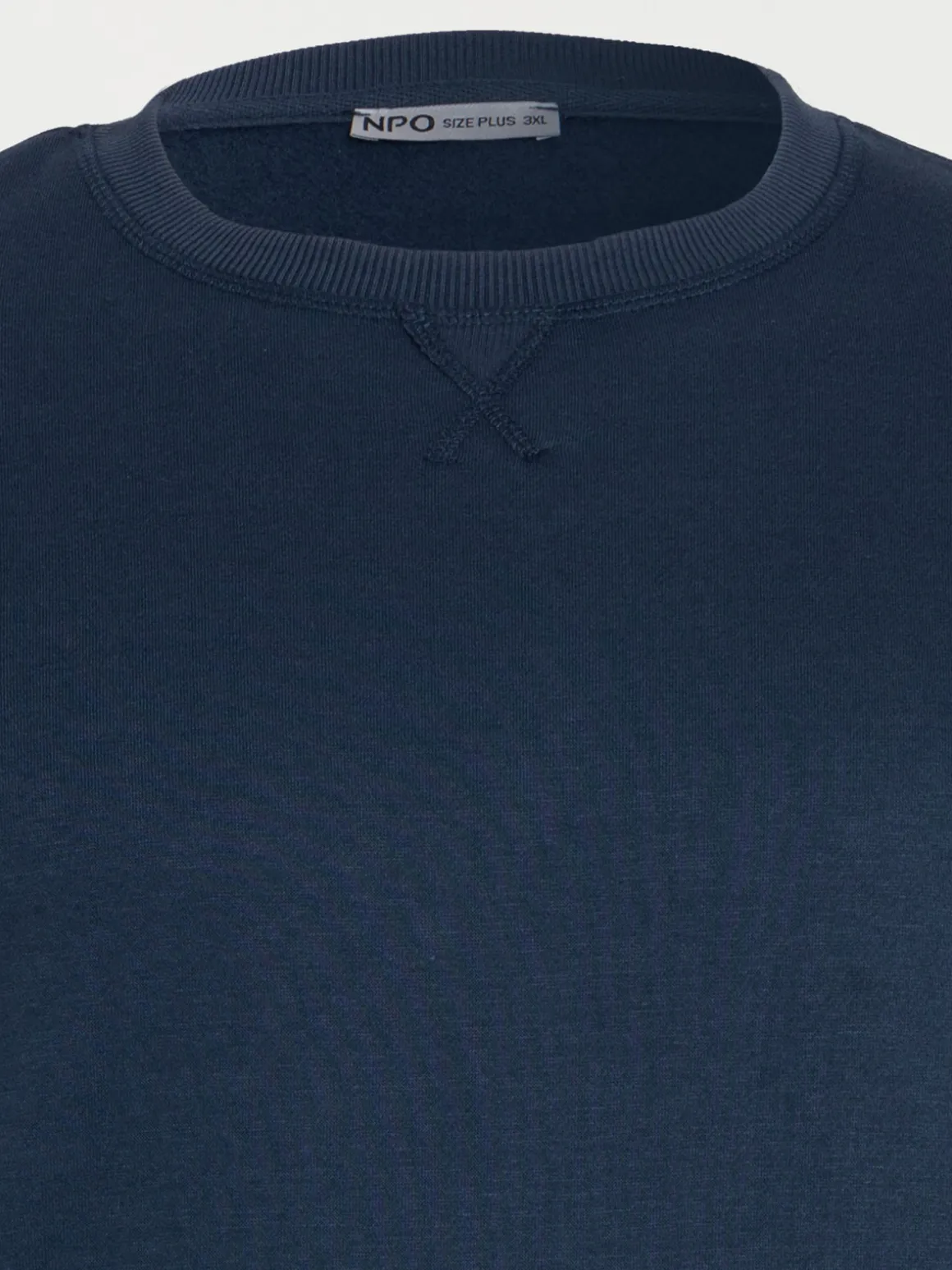 Sweat bleu nuit homme grande taille