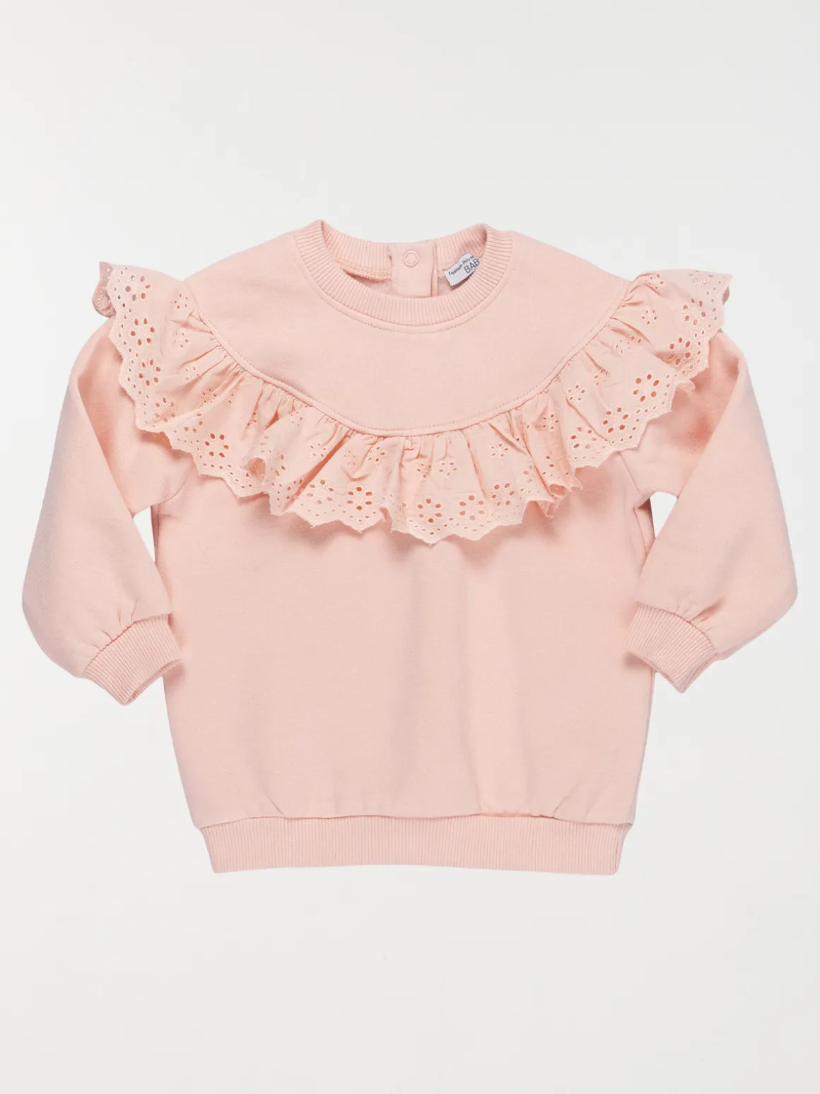 Sweat broderie anglaise fille (3-36M)