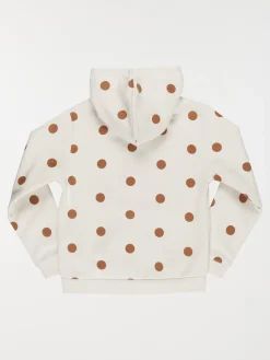 Sweat capuche à pois fille (3-12A)