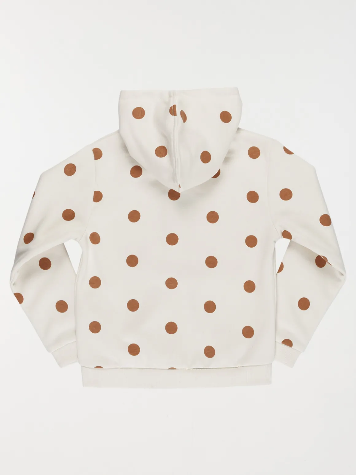 Sweat capuche à pois fille (3-12A)