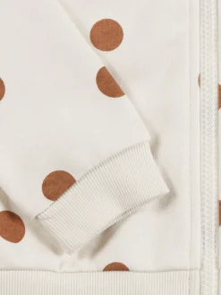 Sweat capuche à pois fille (3-12A)