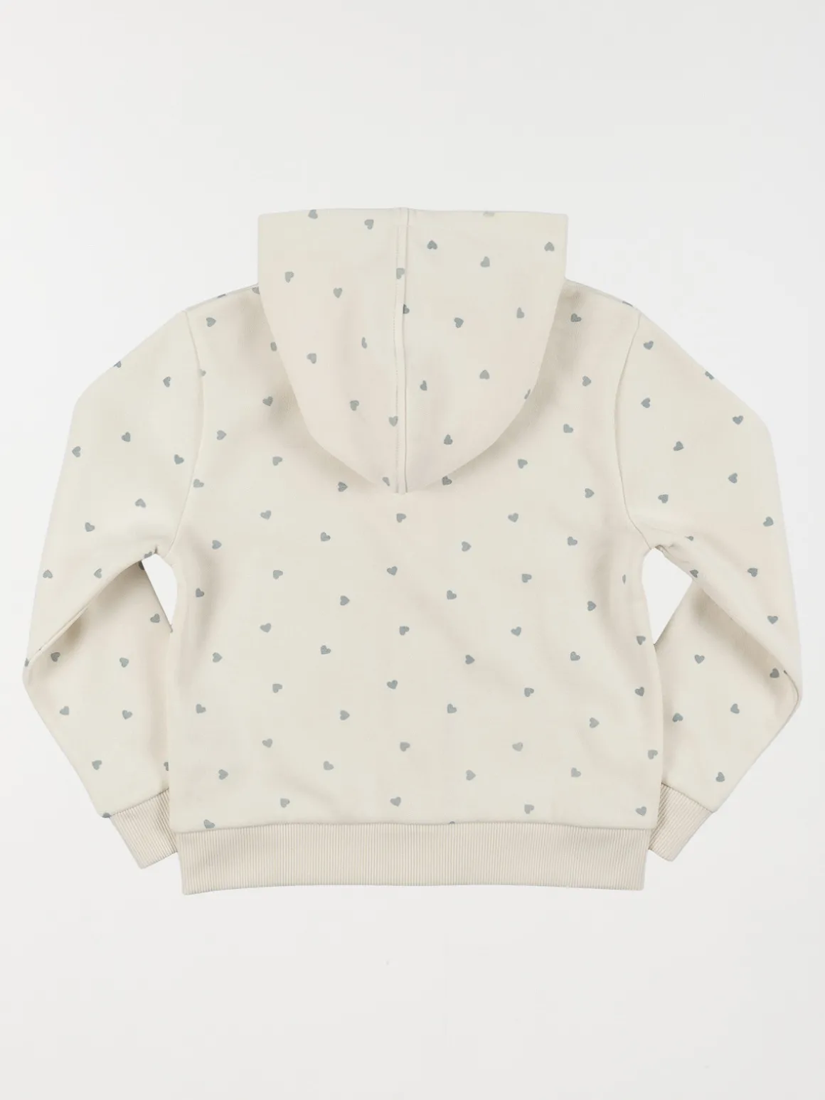 Sweat capuche coeur fille (3-12A)