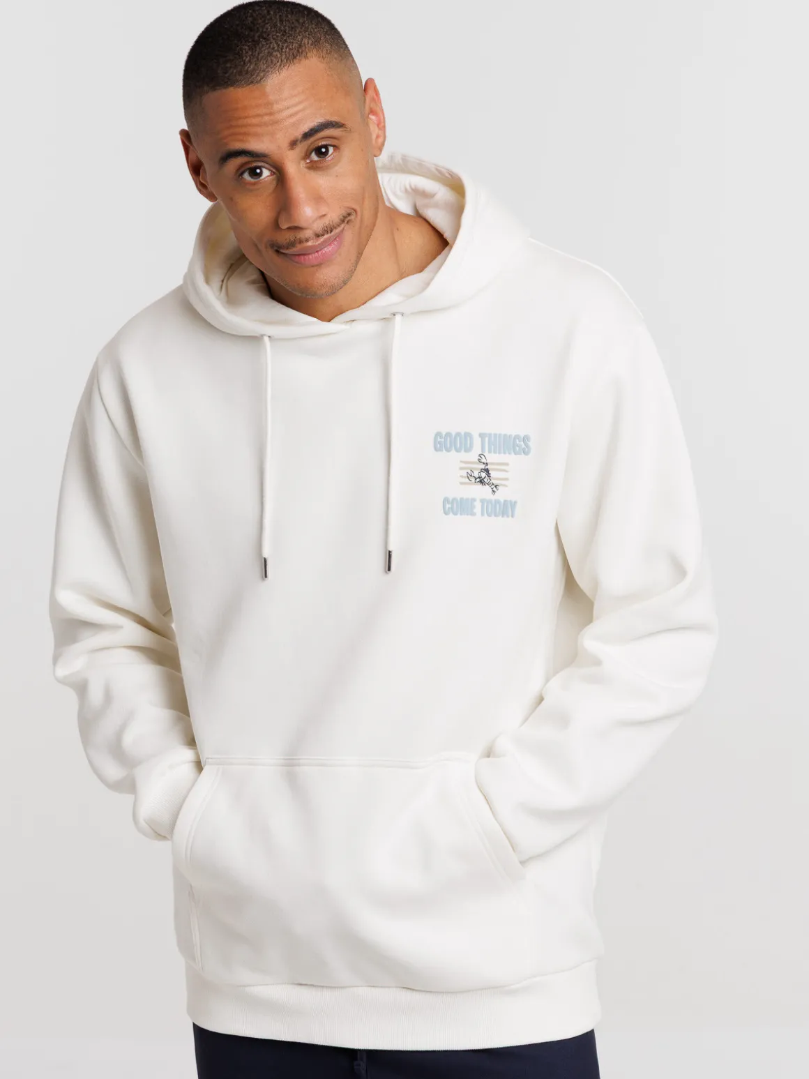 Sweat capuche motif devant et dos homme