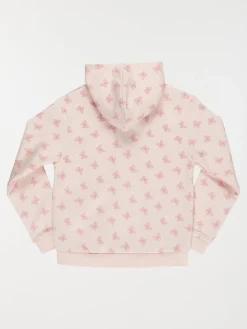 Sweat capuche papillons fille (3-12A)