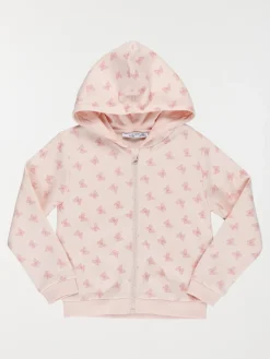 Sweat capuche papillons fille (3-12A)