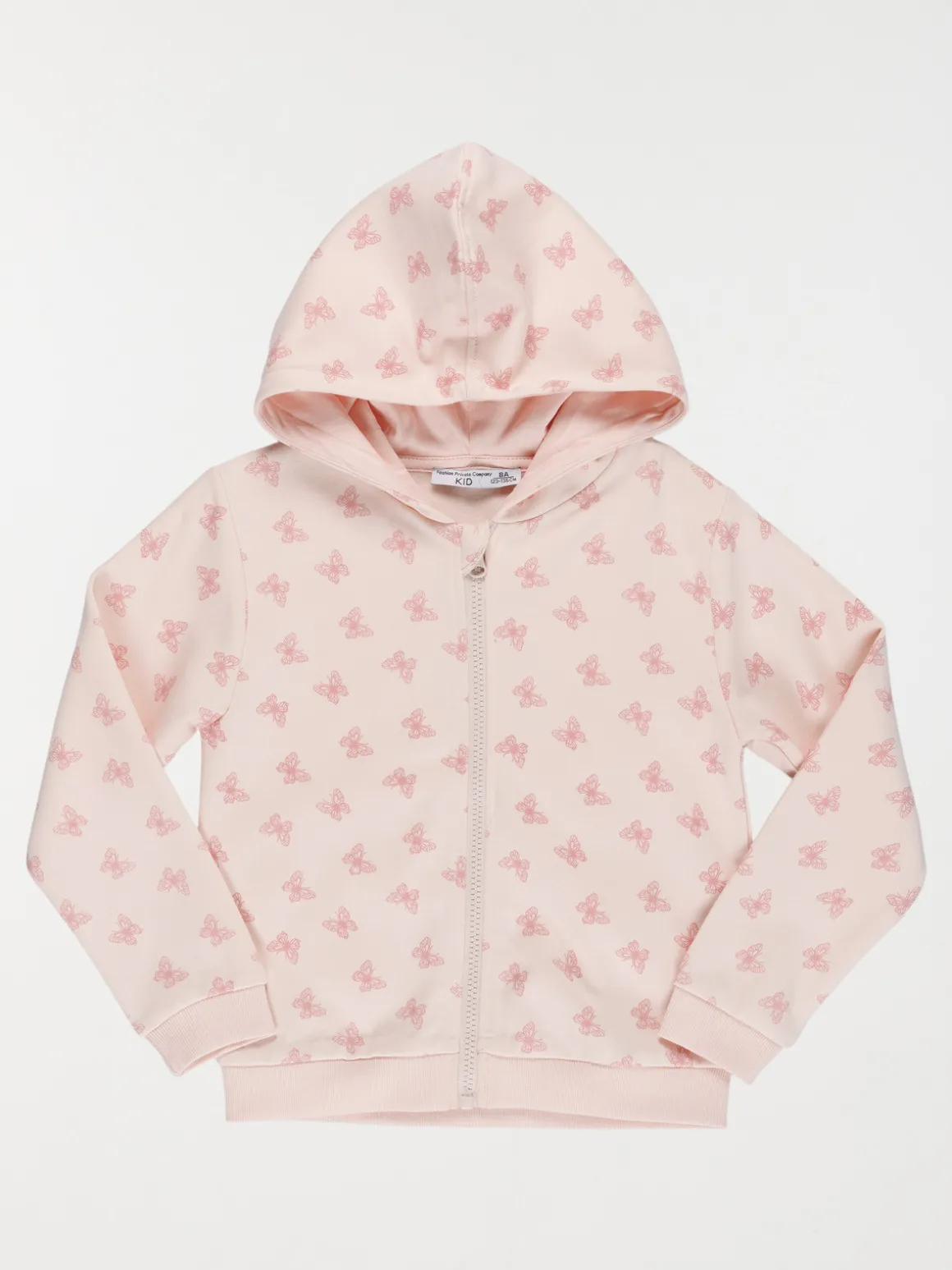 Sweat capuche papillons fille (3-12A)