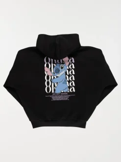 Sweat capuche Stitch fille noir (XXS-M)