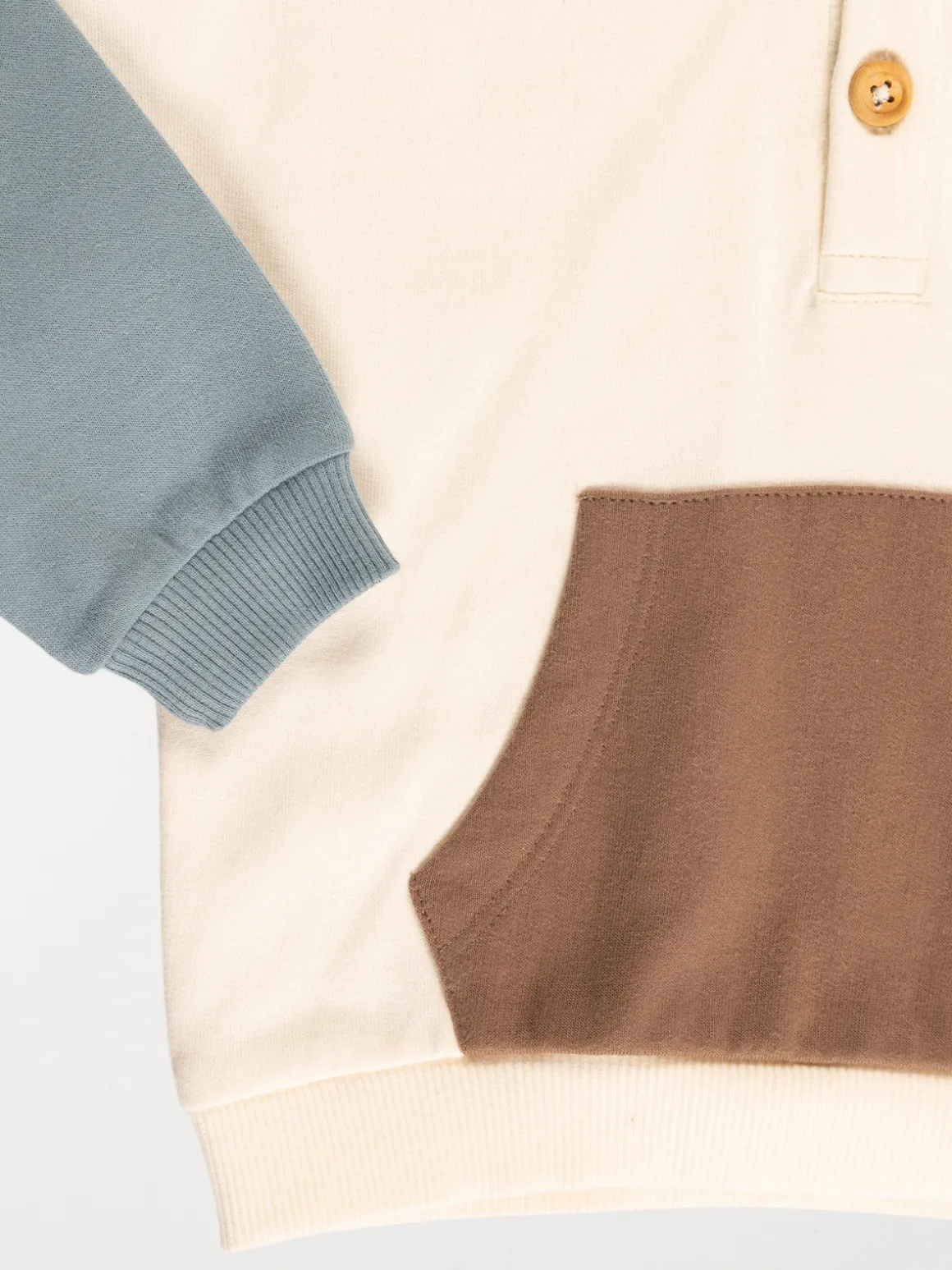 Sweat capuche tricolore garçon (6-36M)