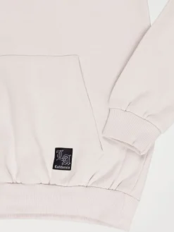 Sweat capuche uni craie garçon (XXS-M)