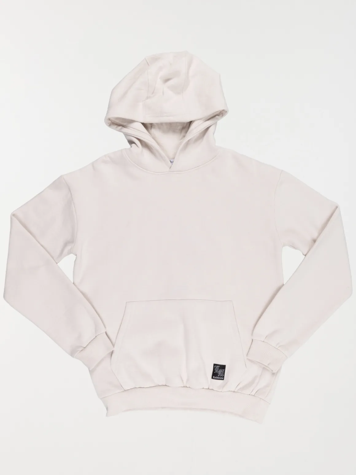 Sweat capuche uni craie garçon (XXS-M)