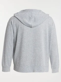 Sweat coeur brodé grande taille femme