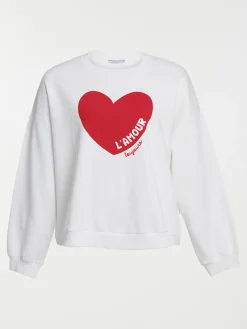 Sweat coeur grande taille femme