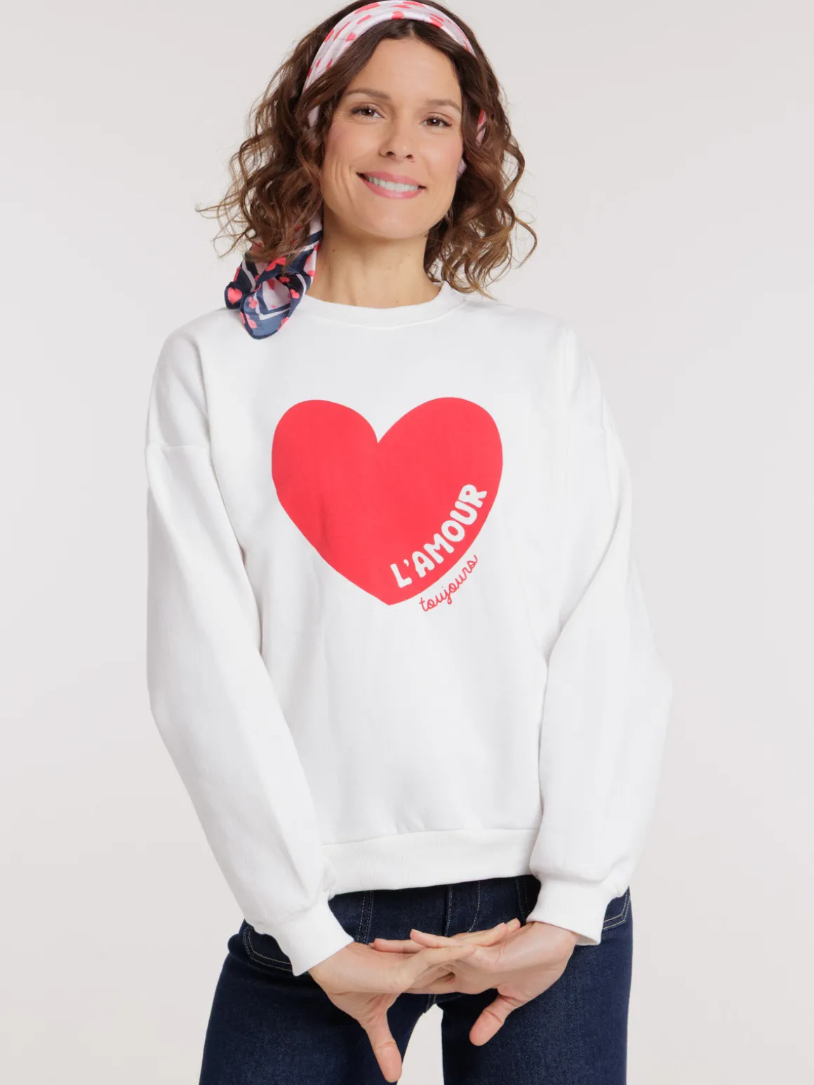 Sweat coeur Saint-Valentin femme