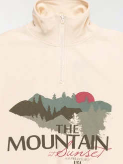 Sweat col montant zippé fille (XXS-M)