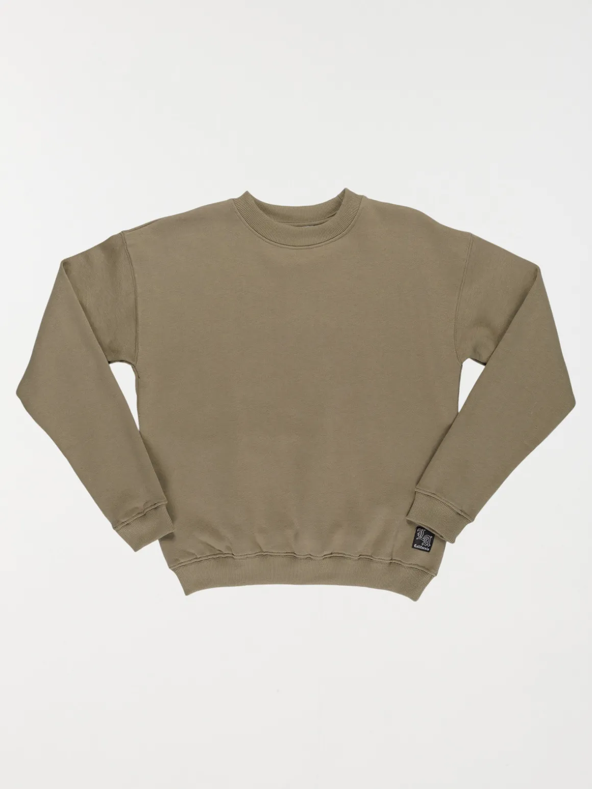 Sweat col rond vert sauge garçon (XXS-M)