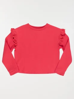 Sweat dark pink fille (3-12A)