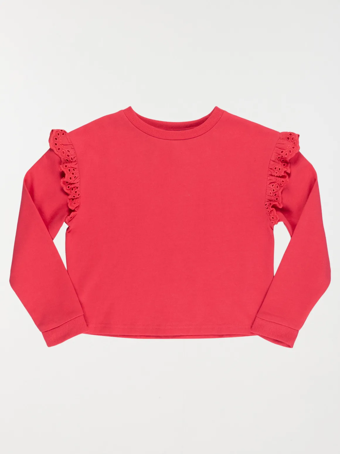 Sweat dark pink fille (3-12A)