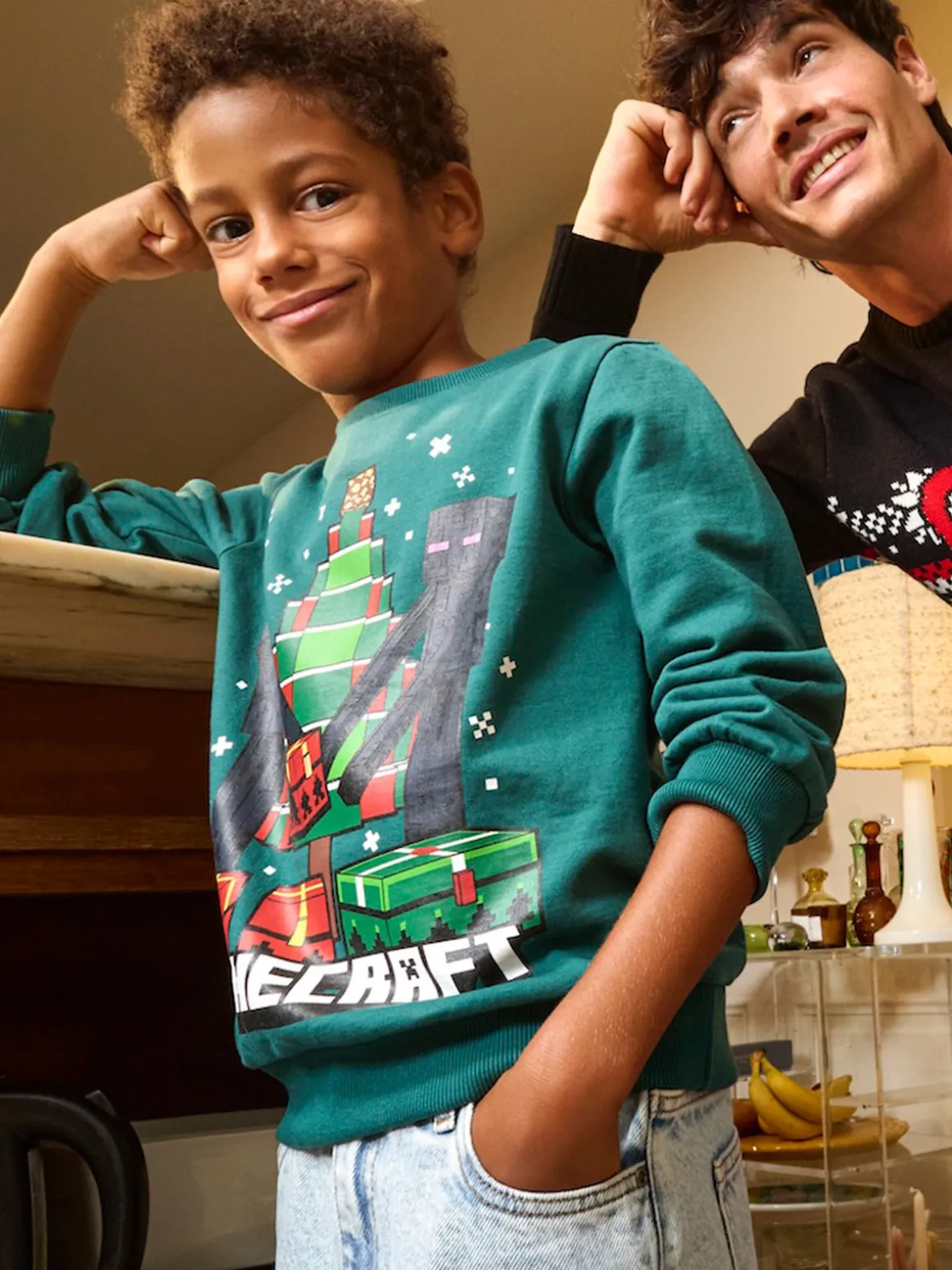 Sweat de Noël Minecraft garçon (3-12A)