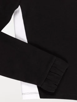 Sweat de sport zippé noir fille (XXS-M)