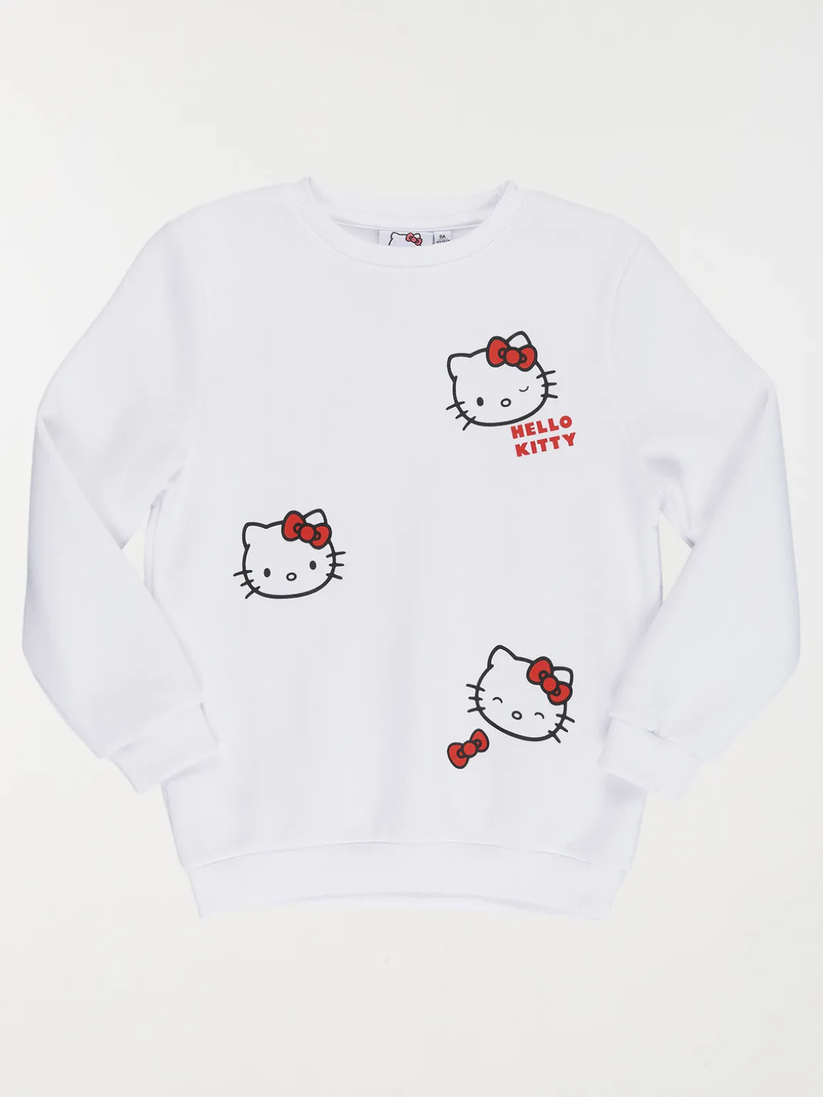 Sweat fille Hello kitty blanc (3-12A)