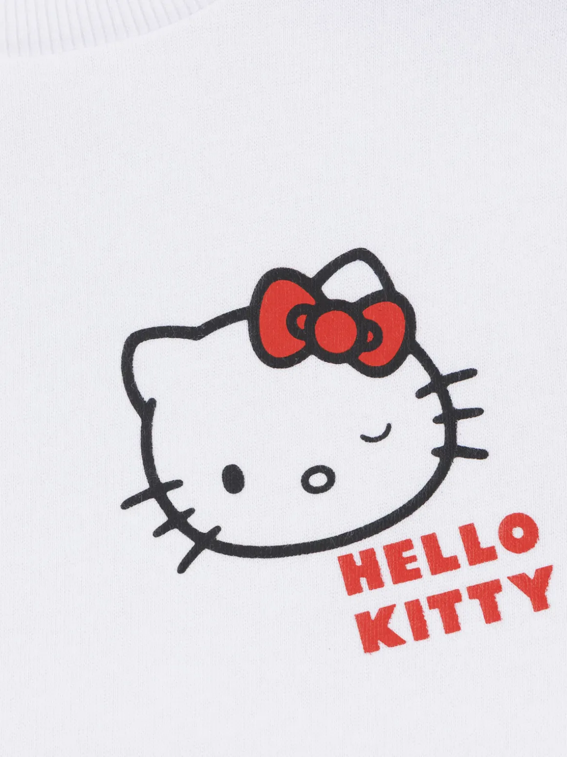 Sweat fille Hello kitty blanc (3-12A)