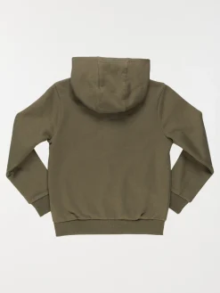 Sweat garçon à capuche kaki (3-12A)