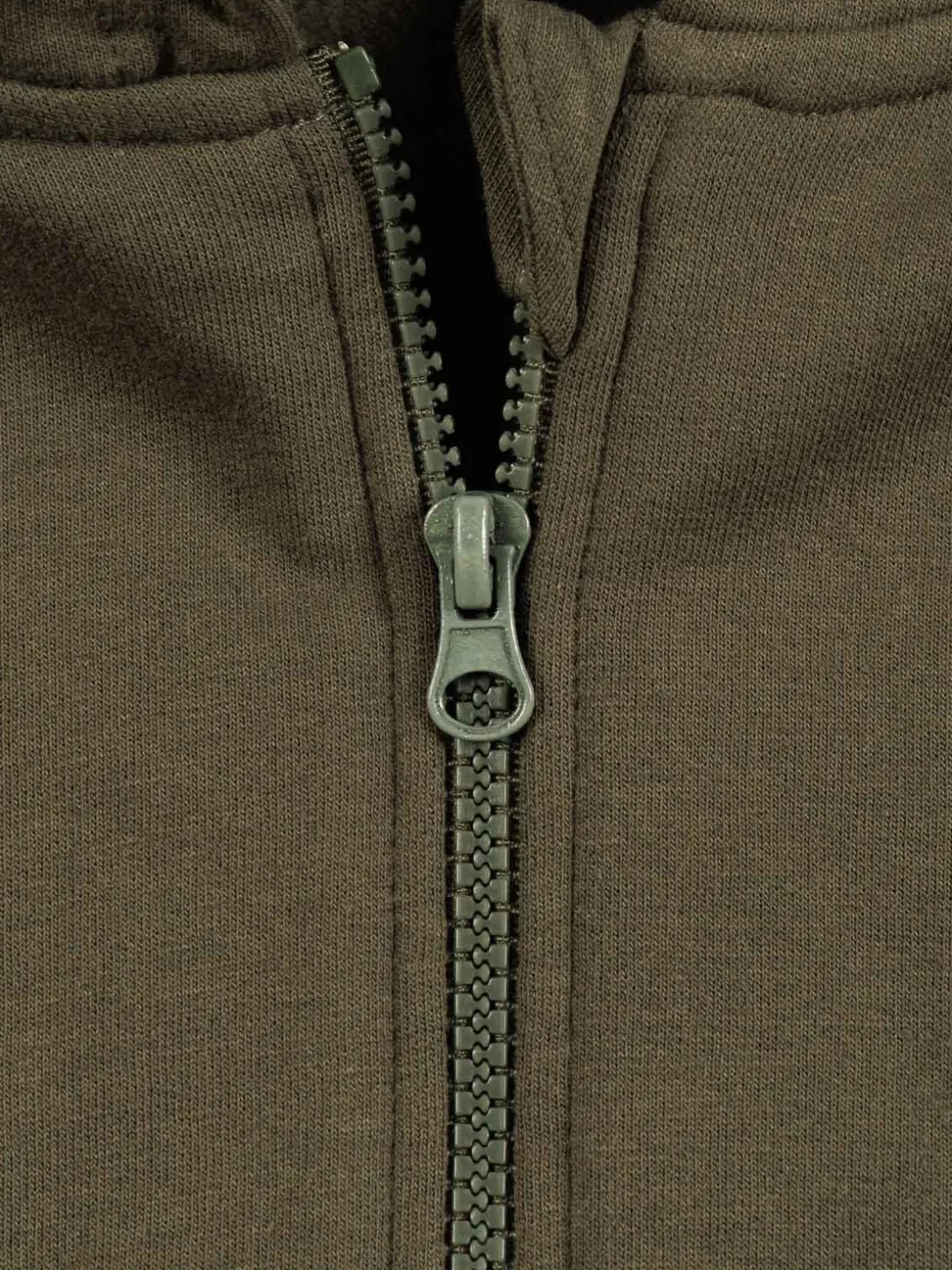 Sweat garçon à capuche kaki (3-12A)