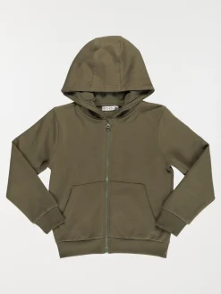 Sweat garçon à capuche kaki (3-12A)