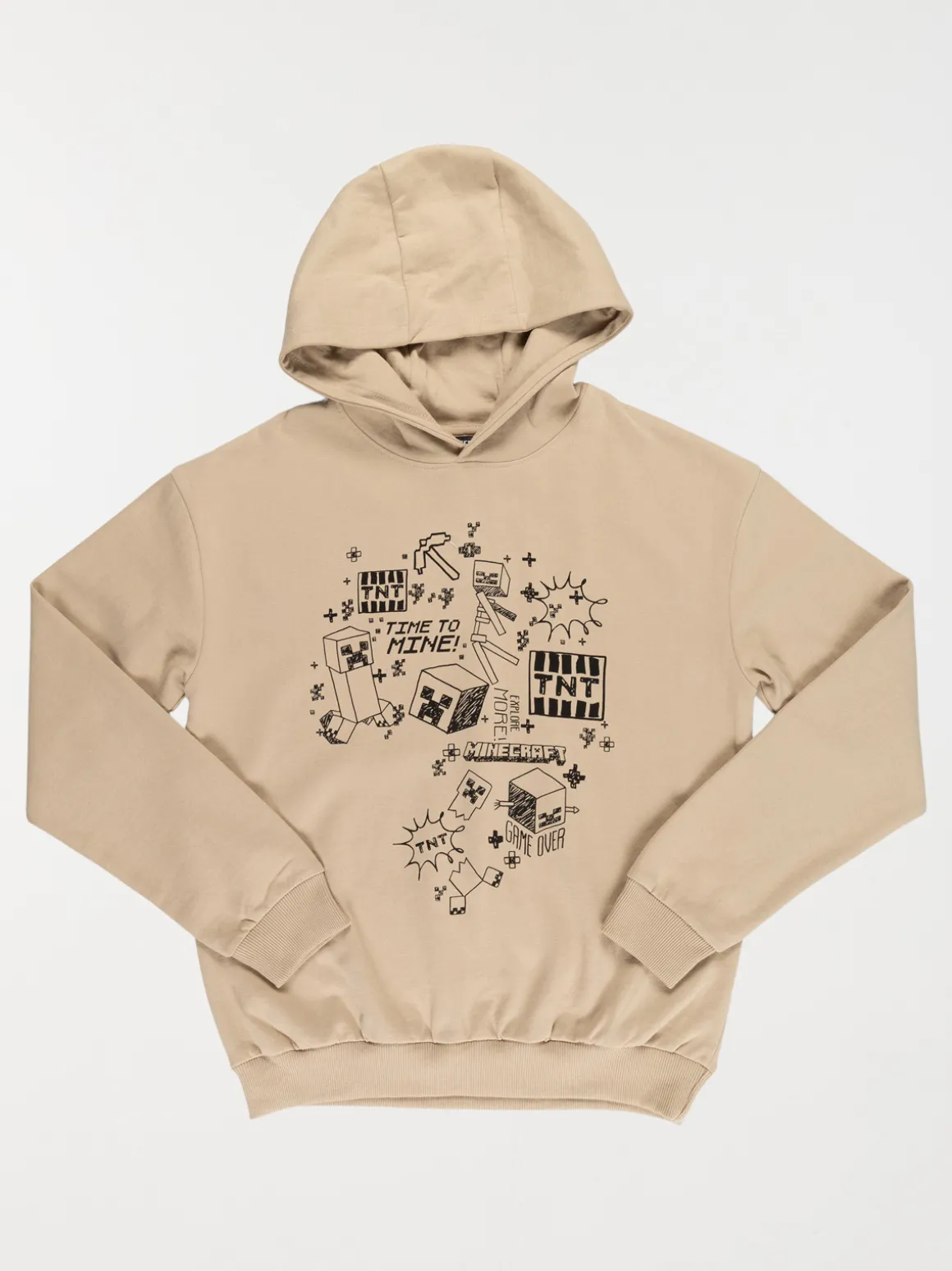 Sweat garçon à capuche MINECRAFT (XXS-M)