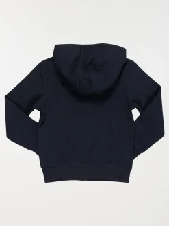 Sweat garçon marine à capuche (3-12A)
