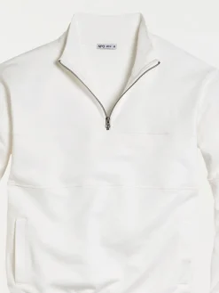 Sweat grande taille écru homme