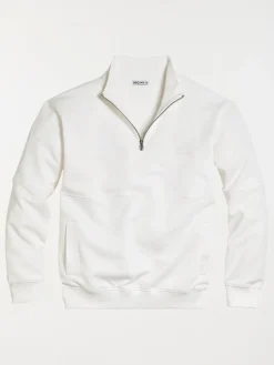 Sweat grande taille écru homme
