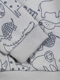 Sweat gris imprimé garçon (3-36M)
