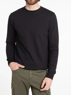 Sweat homme col rond coloris noir