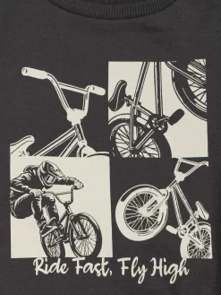 Sweat imprimé BMX garçon (3-12A)