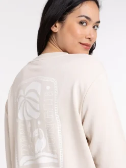 Sweat imprimé dos femme