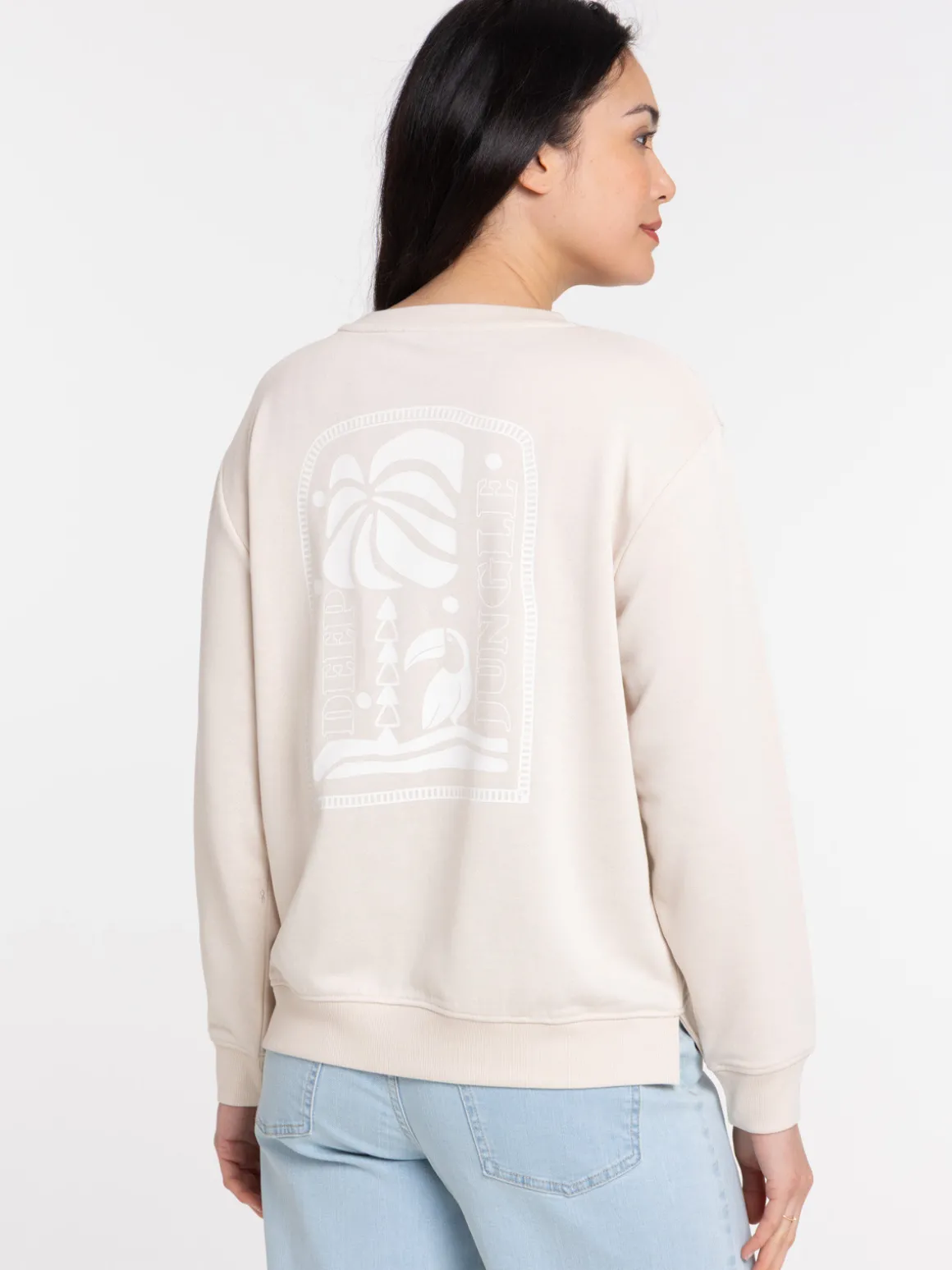 Sweat imprimé dos femme