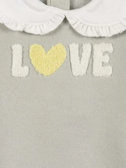 Sweat love col claudine fille (3-36M)