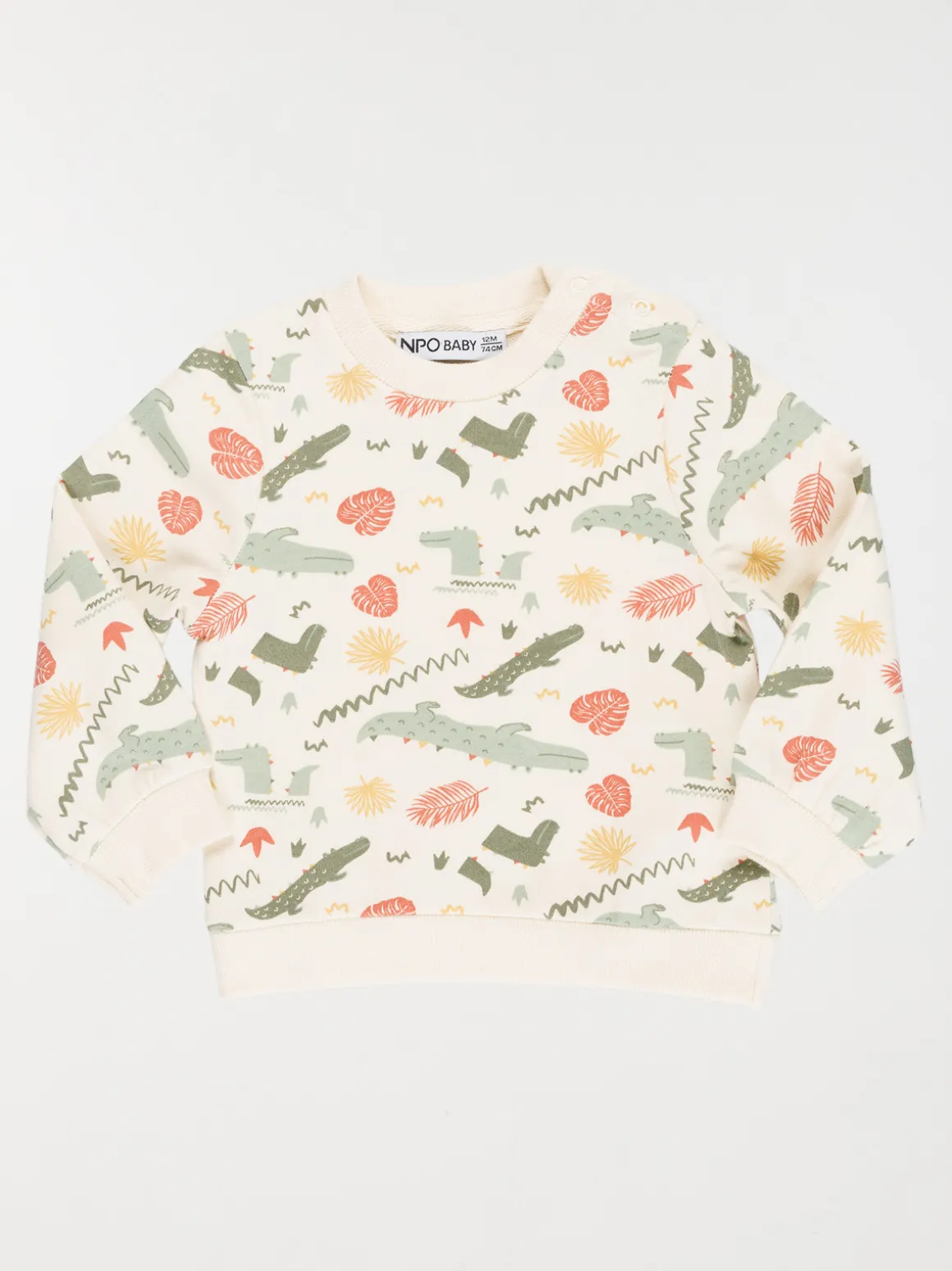 Sweat motif crocodile garçon (3-36M)